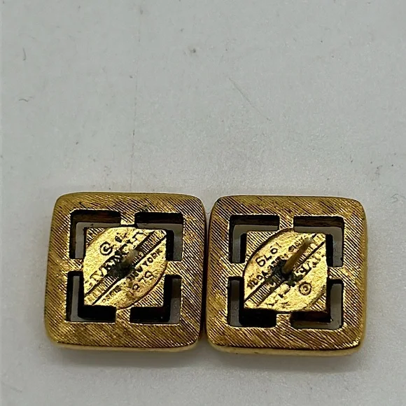 Givenchy Vintage Dark Blue Stones Earrings 🌺🌺 - Picture 4 of 4